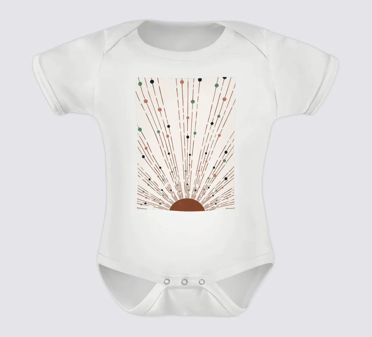 Rayons & points Design Boho - Minimal & Moderne body bébé de Whole©