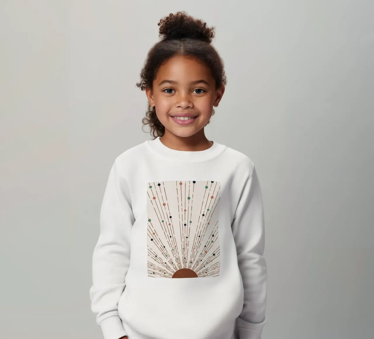Design boho a raggi e punti - minimale e moderno felpa bambino da Whole©
