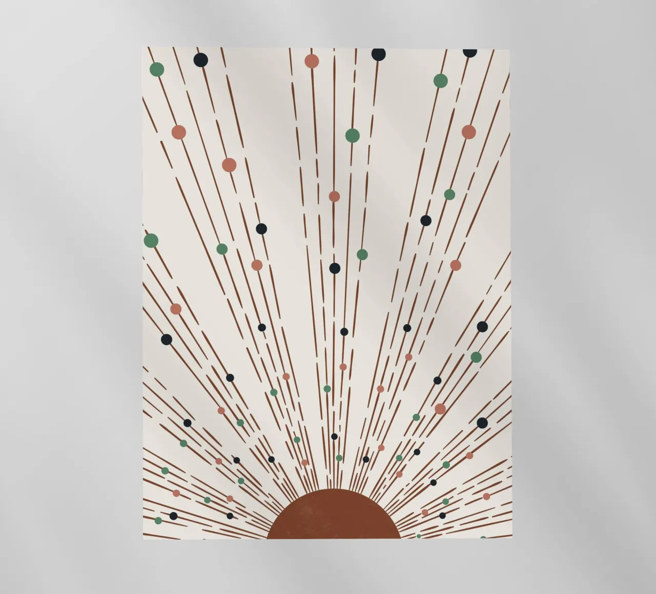 Design boho a raggi e punti - minimale e moderno pellicola backlit da Whole©