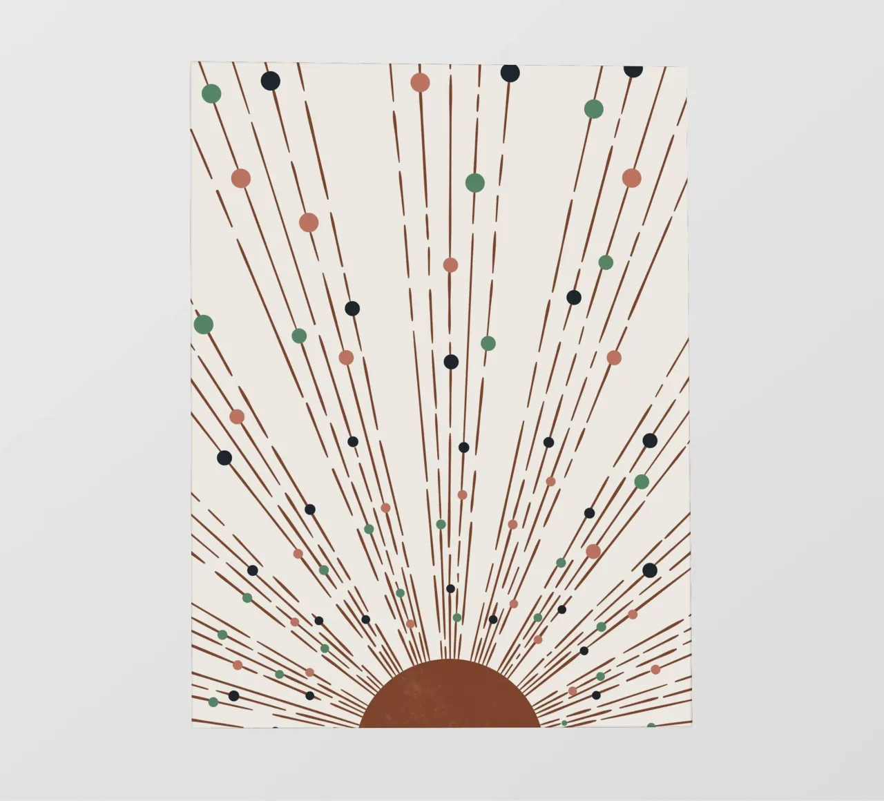 Design boho a raggi e punti - minimale e moderno pellicola backlit da Whole©