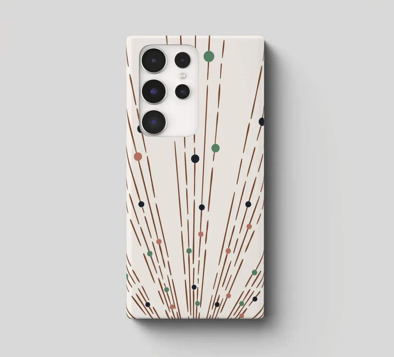 Rays & dots boho design - minimal & modern samsung phone case by Whole©