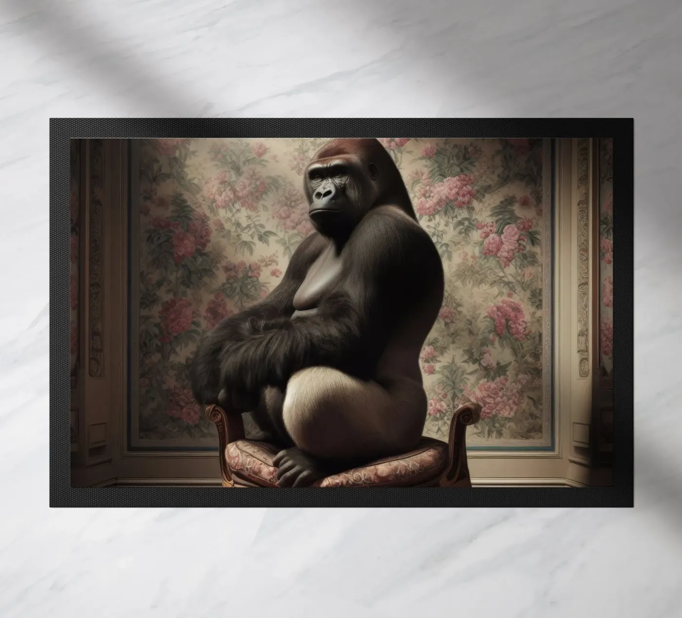 Gorilla Fußmatte von Animal Portraits