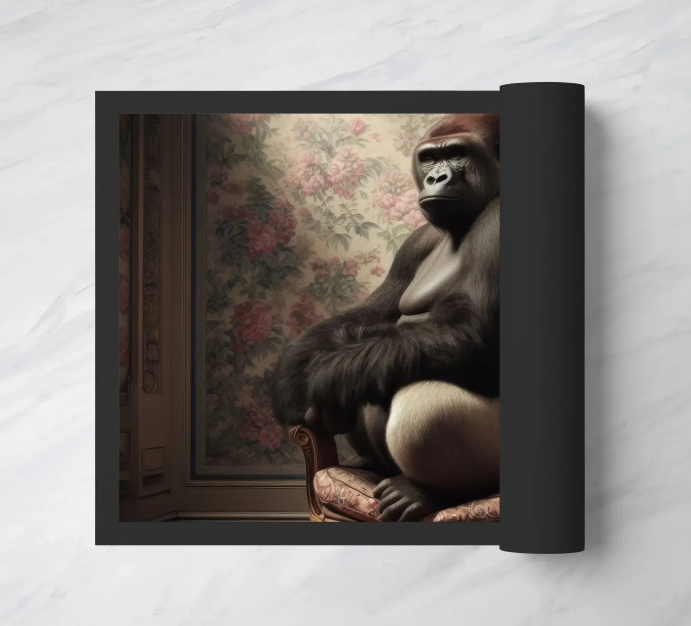 Gorilla Fußmatte von Animal Portraits