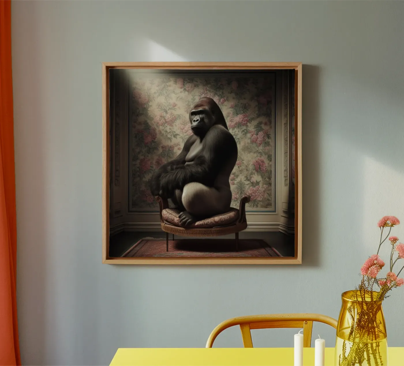 Gorilla canvas van Animal Portraits