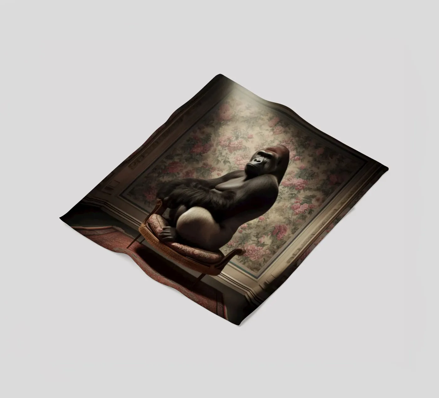 Gorilla Fleecedecke von Animal Portraits