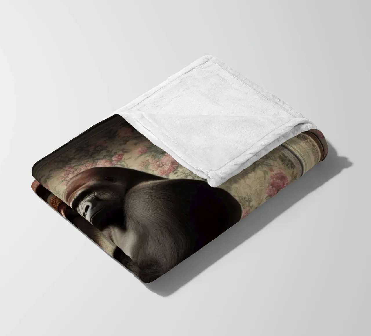 Gorilla Fleecedecke von Animal Portraits