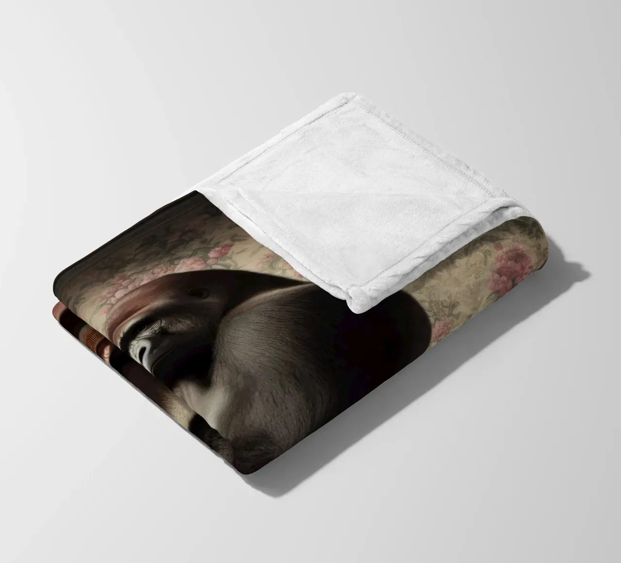 Gorilla Fleecedecke von Animal Portraits