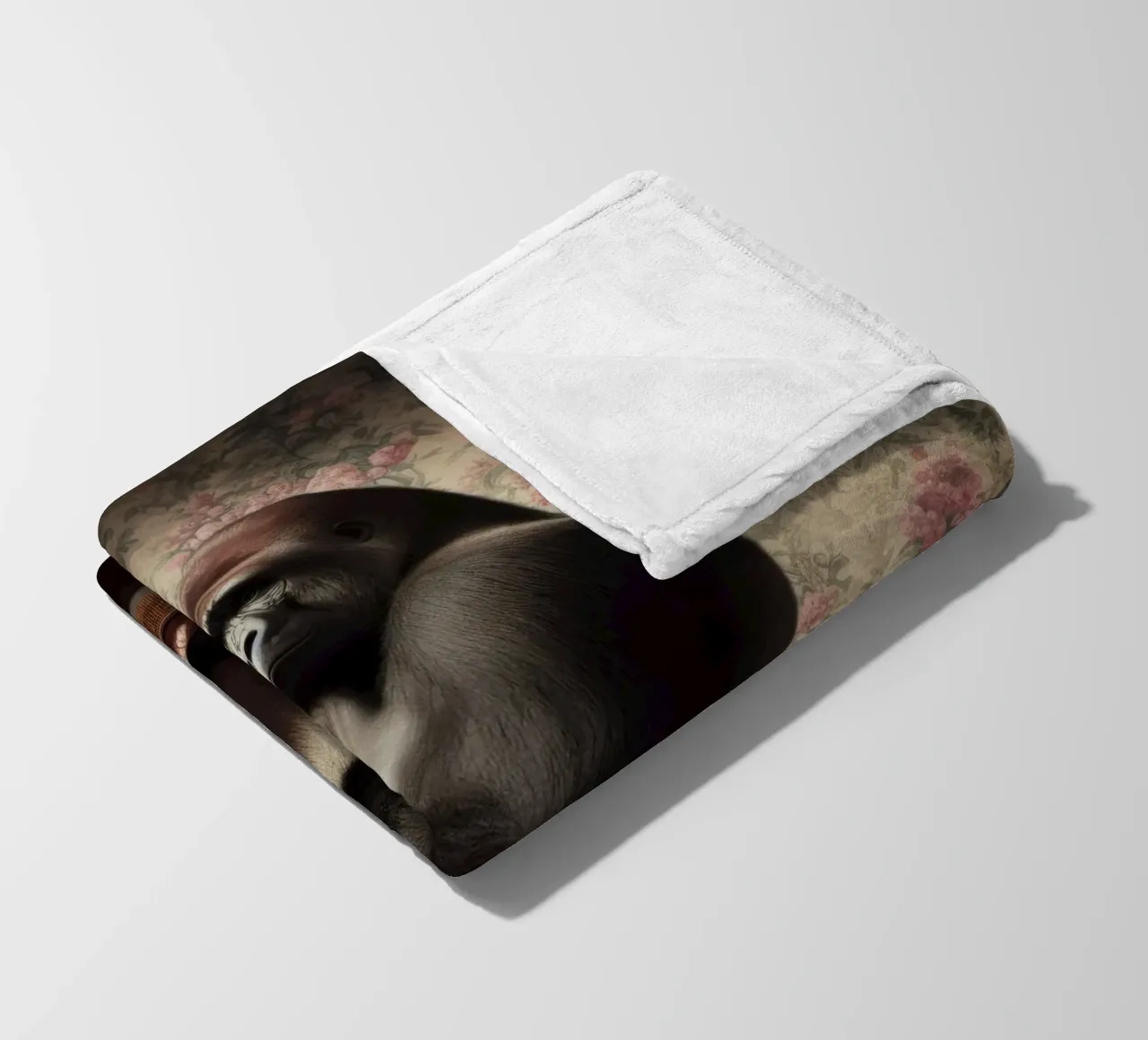 Gorilla Fleecedecke von Animal Portraits