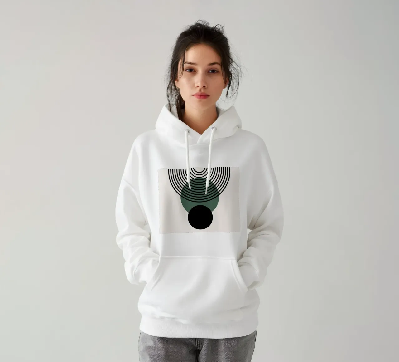 Cerchi e linee Boho - senza tempo ed eleganti felpa con cappuccio da Whole©