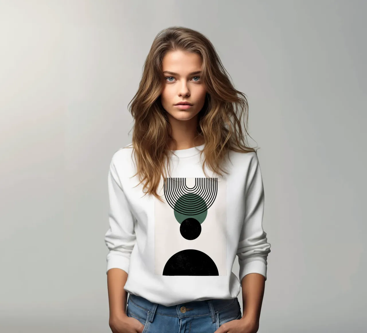 Boho cirkels & lijnen - tijdloos & elegant sweatshirt van Whole©