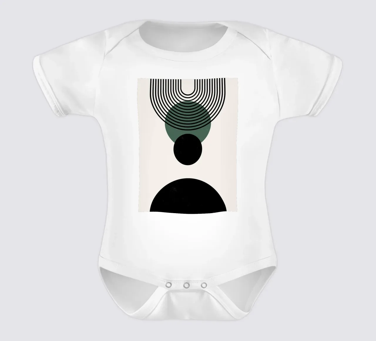 Cercles & lignes boho - intemporel & élégant body bébé de Whole©
