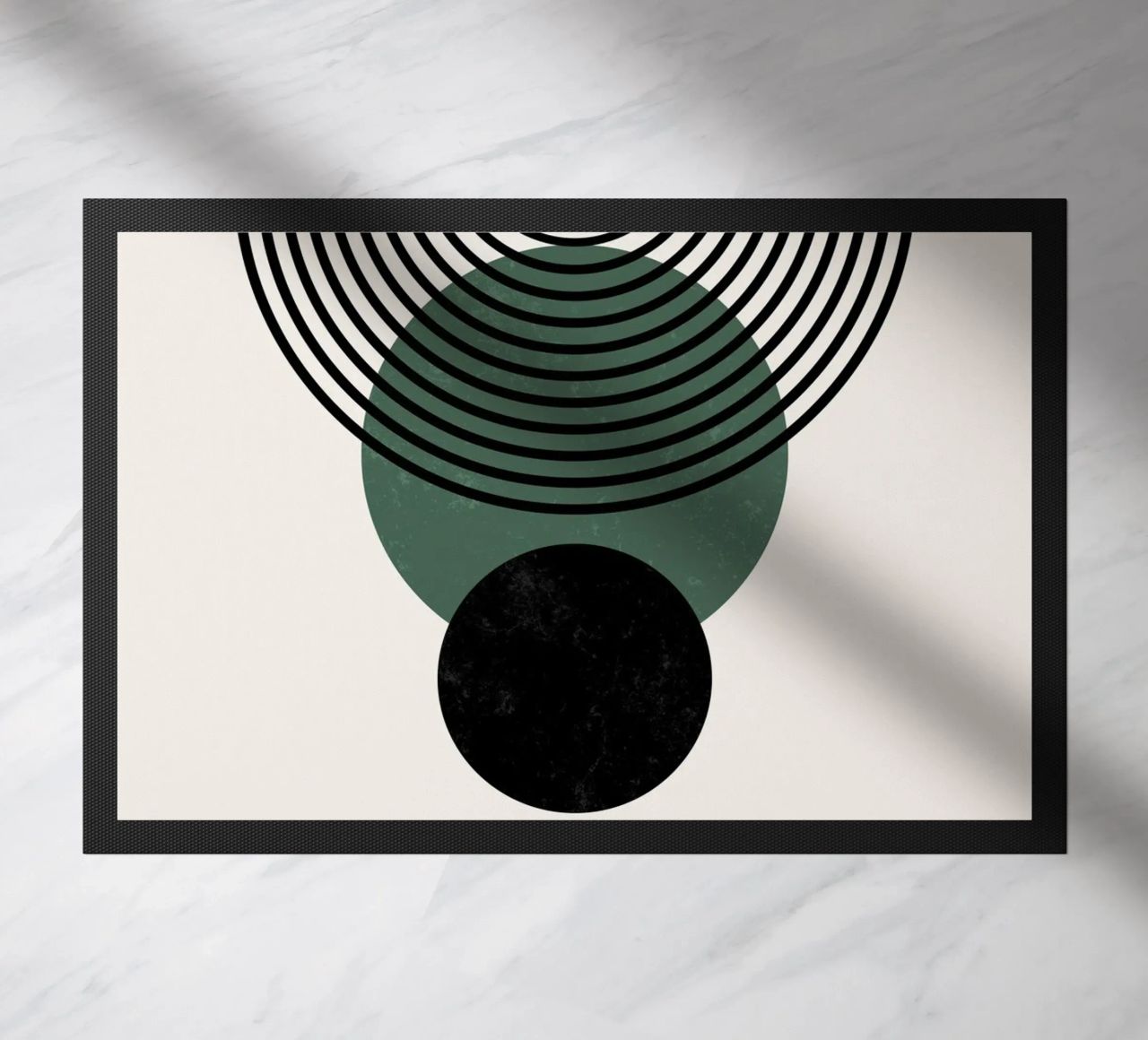 Boho circles & lines - timeless & elegant doormat by Whole©
