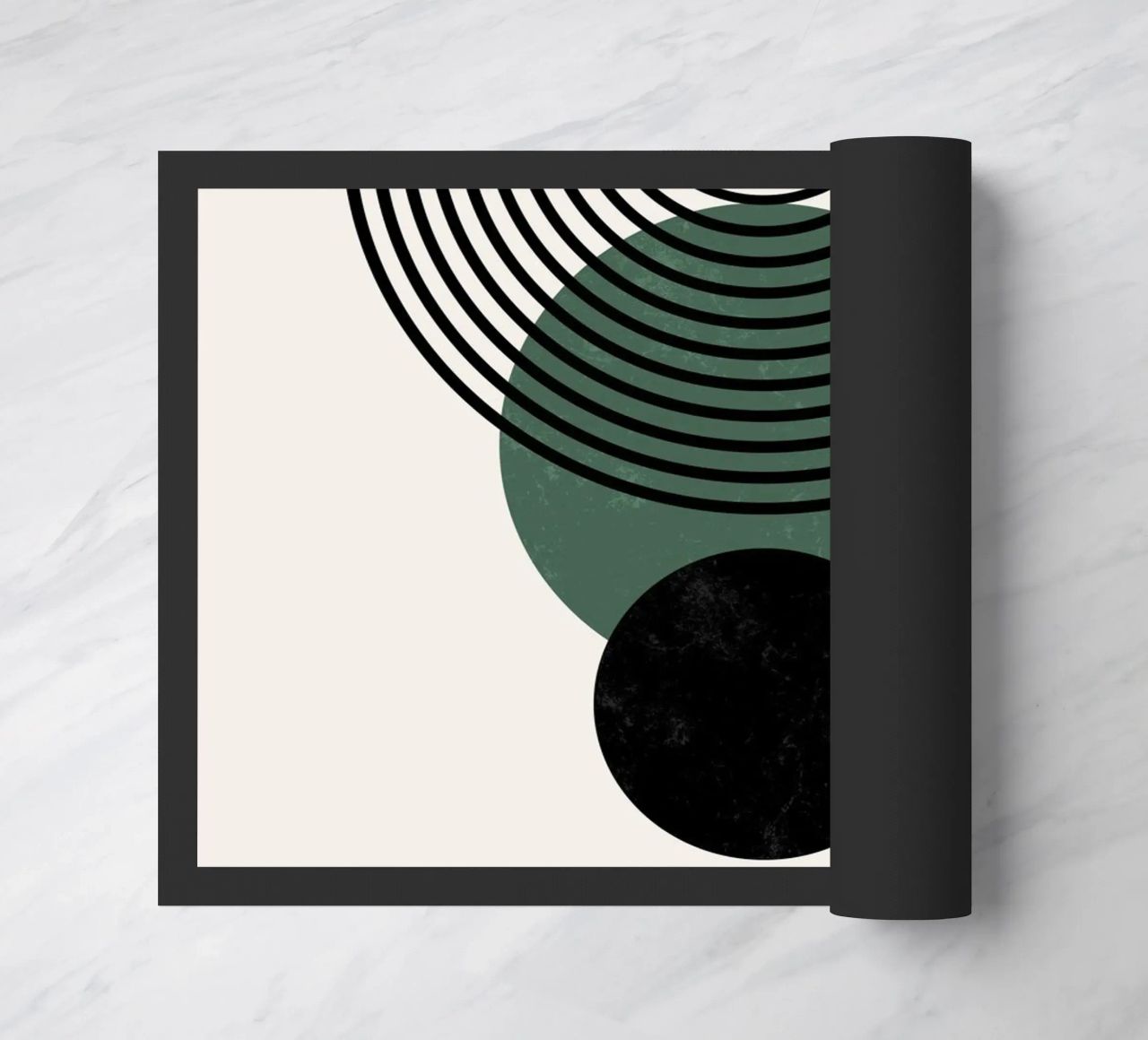 Boho circles & lines - timeless & elegant doormat by Whole©