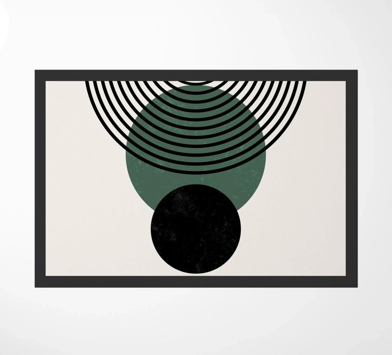 Boho circles & lines - timeless & elegant doormat by Whole©