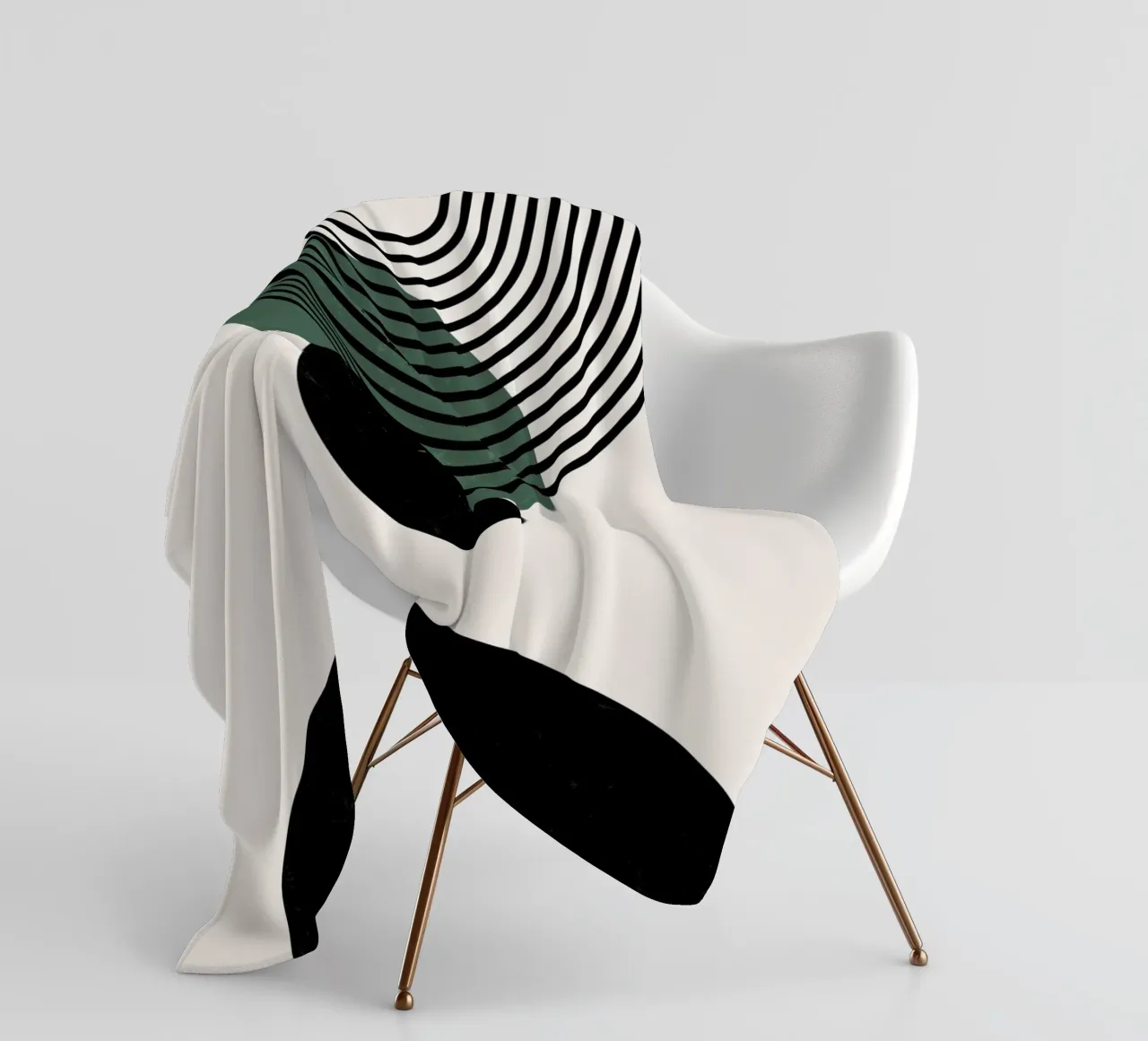 Boho Kreise & Linien – Zeitlos & Elegant Fleecedecke von Whole©