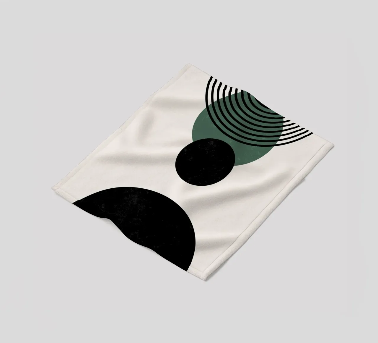 Boho Kreise & Linien – Zeitlos & Elegant Fleecedecke von Whole©