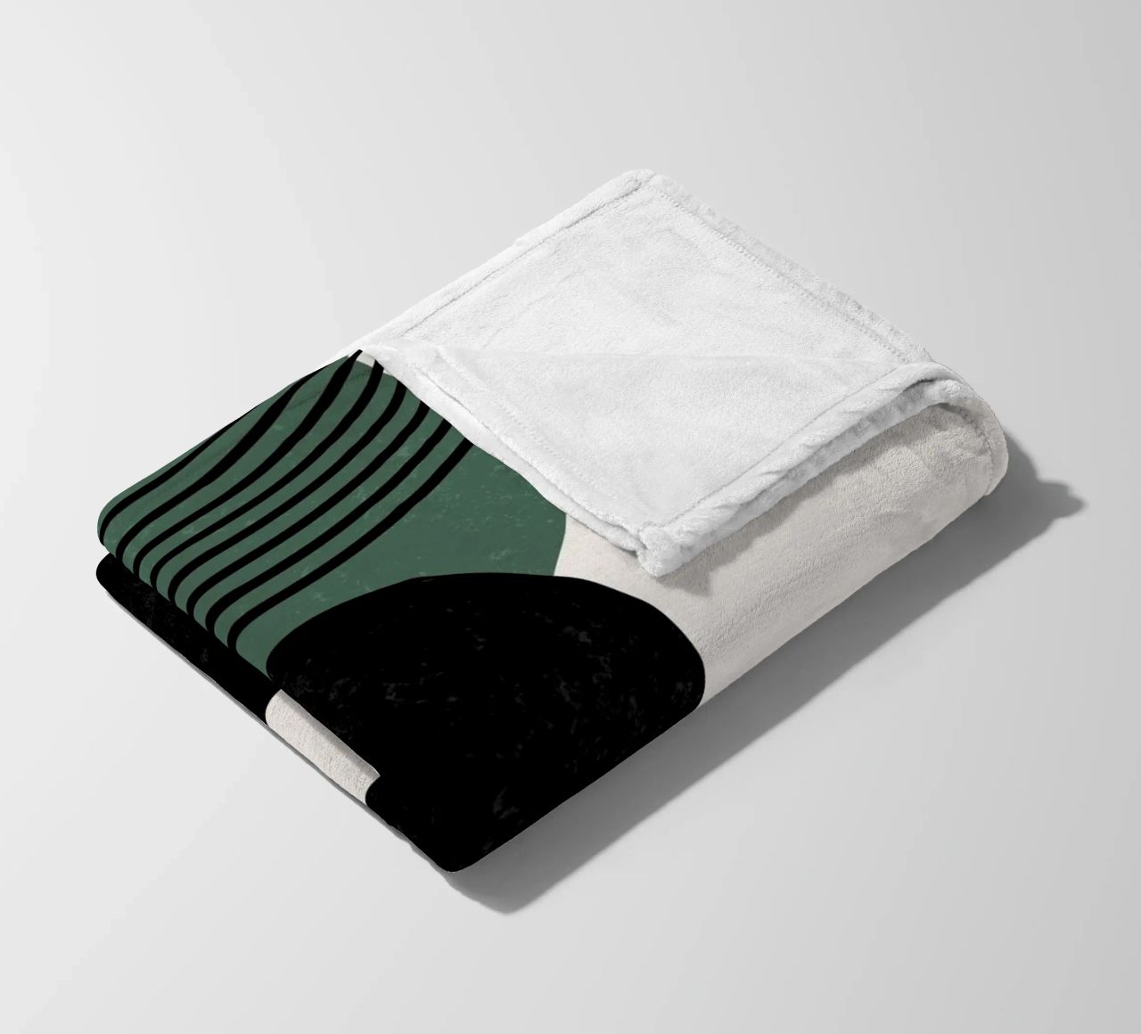 Boho circles & lines - timeless & elegant fleece blanket by Whole©