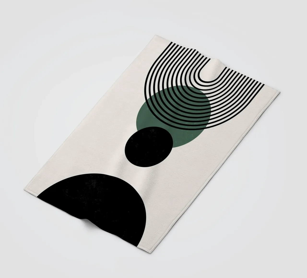 Boho Kreise & Linien – Zeitlos & Elegant Fleecedecke von Whole©