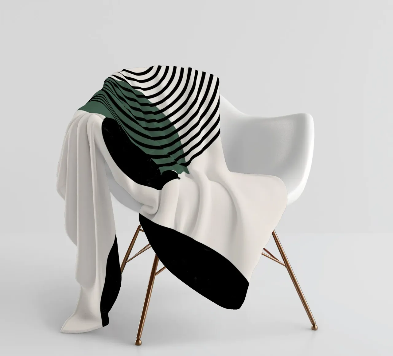 Boho Kreise & Linien – Zeitlos & Elegant Fleecedecke von Whole©