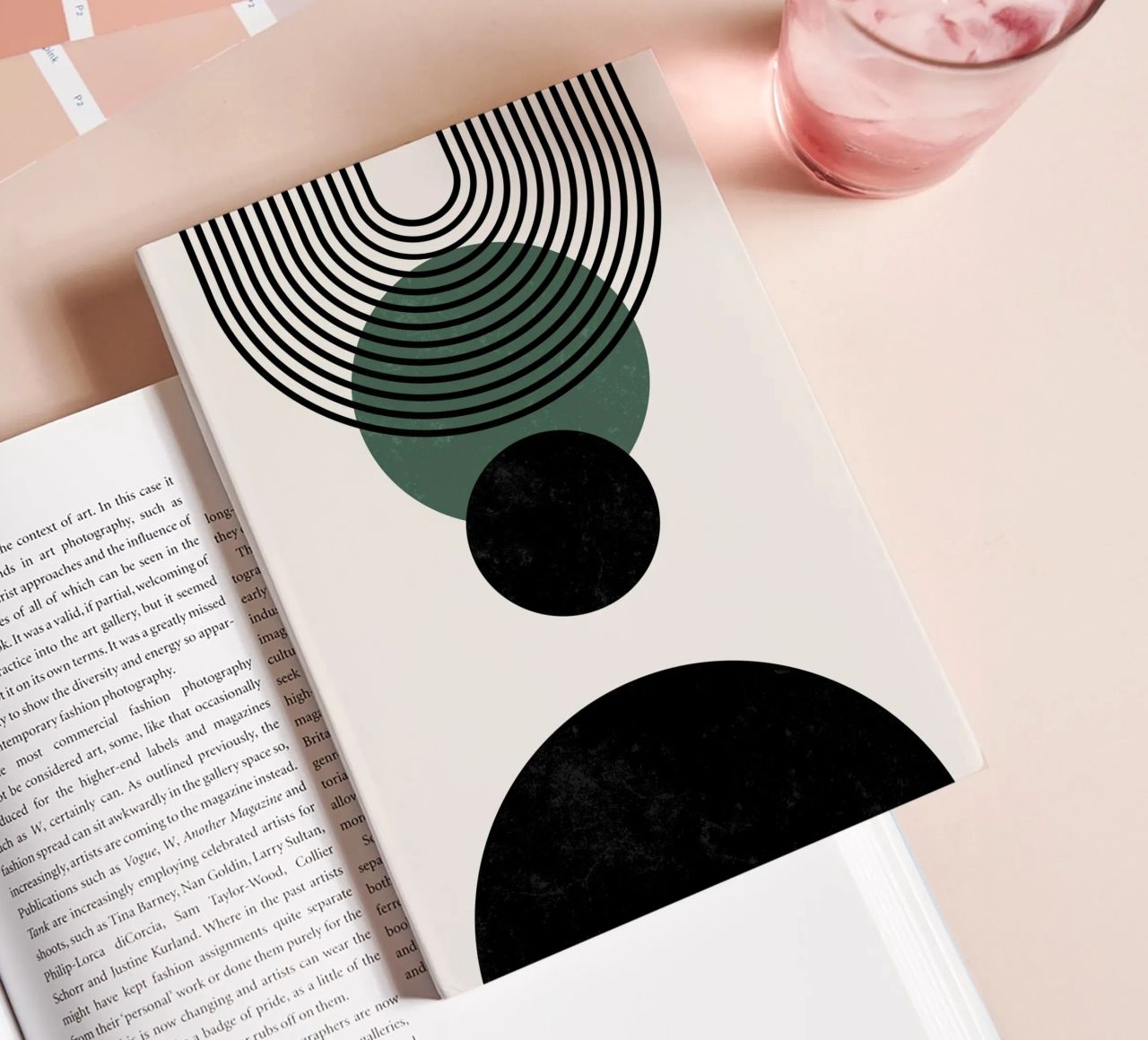 Boho circles & lines - timeless & elegant notebook by Whole©