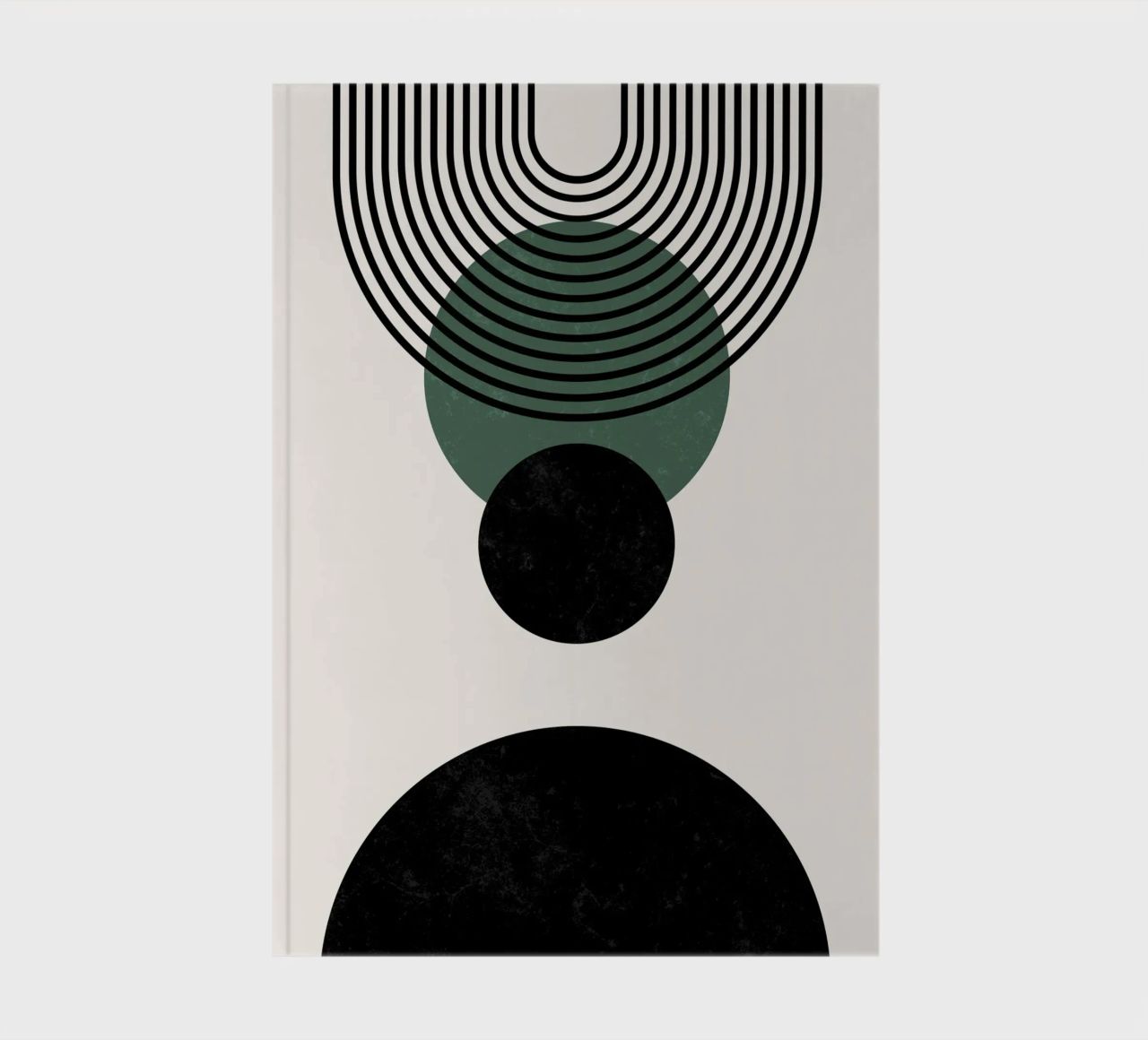 Boho circles & lines - timeless & elegant notebook by Whole©