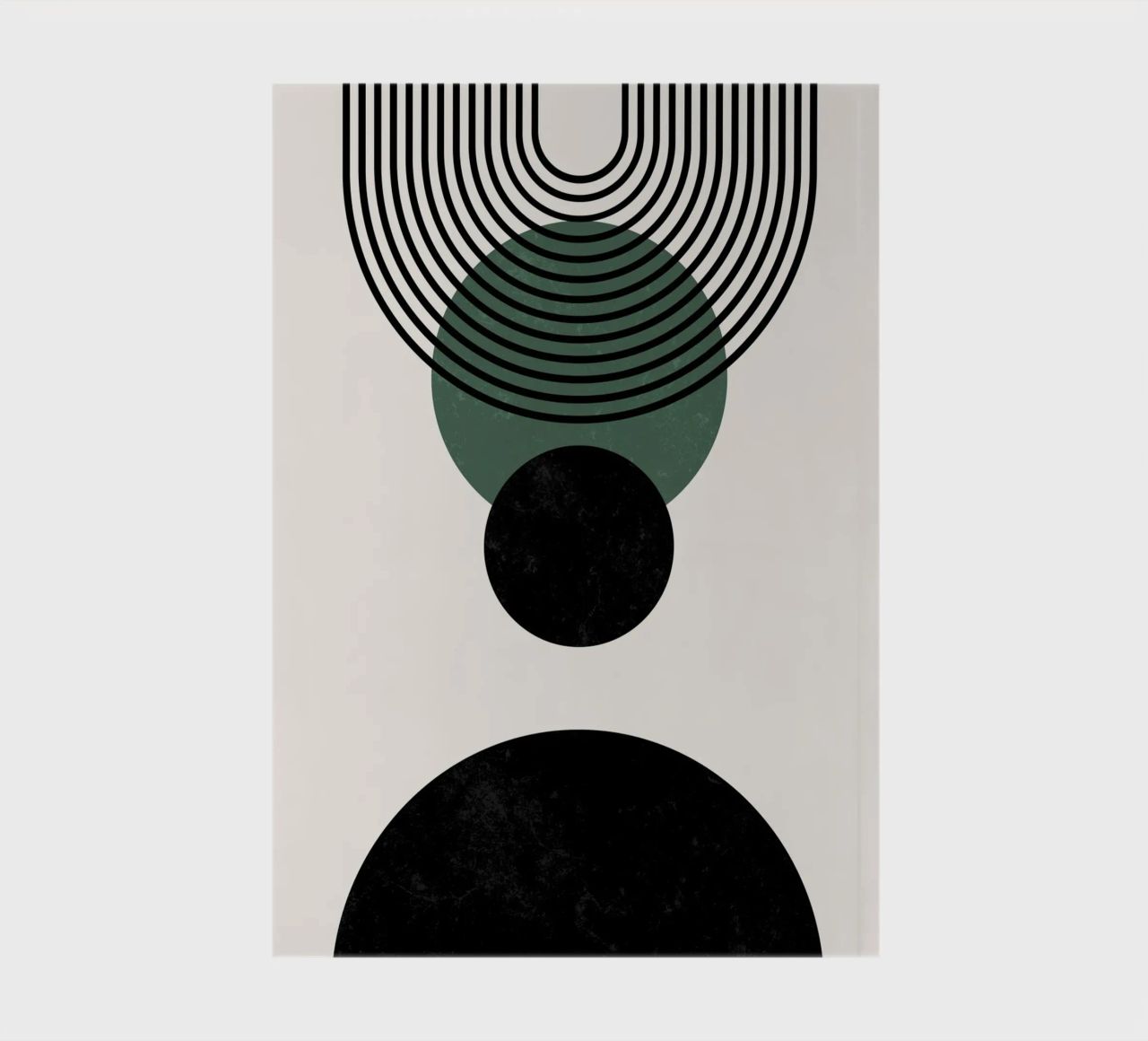 Boho circles & lines - timeless & elegant notebook by Whole©