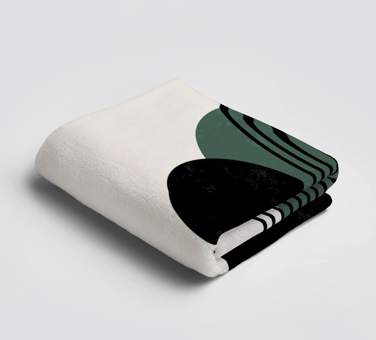 Boho circles & lines - timeless & elegant towel by Whole©