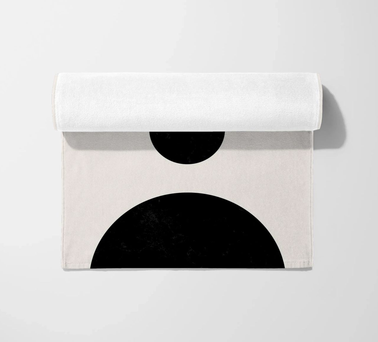 Boho circles & lines - timeless & elegant beach towel by Whole©