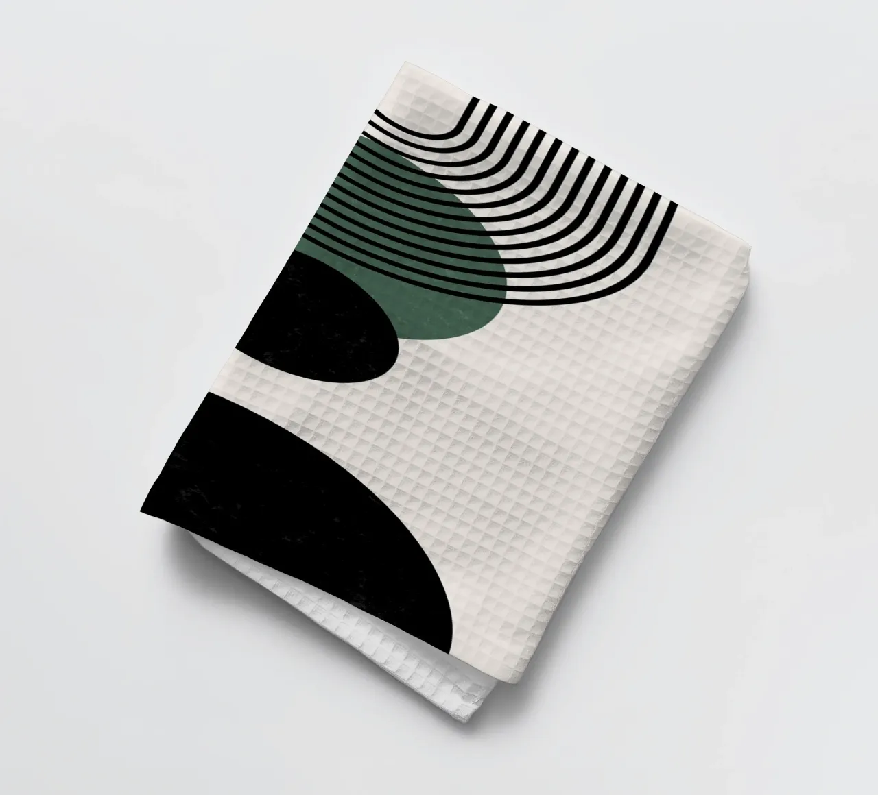 Boho circles & lines - timeless & elegant tea towel by Whole©