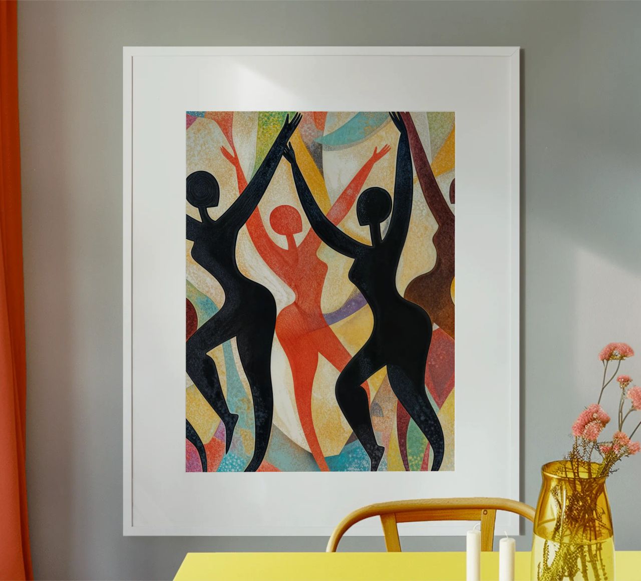 Abstract Nude Dancing Women poster by Autofocus
