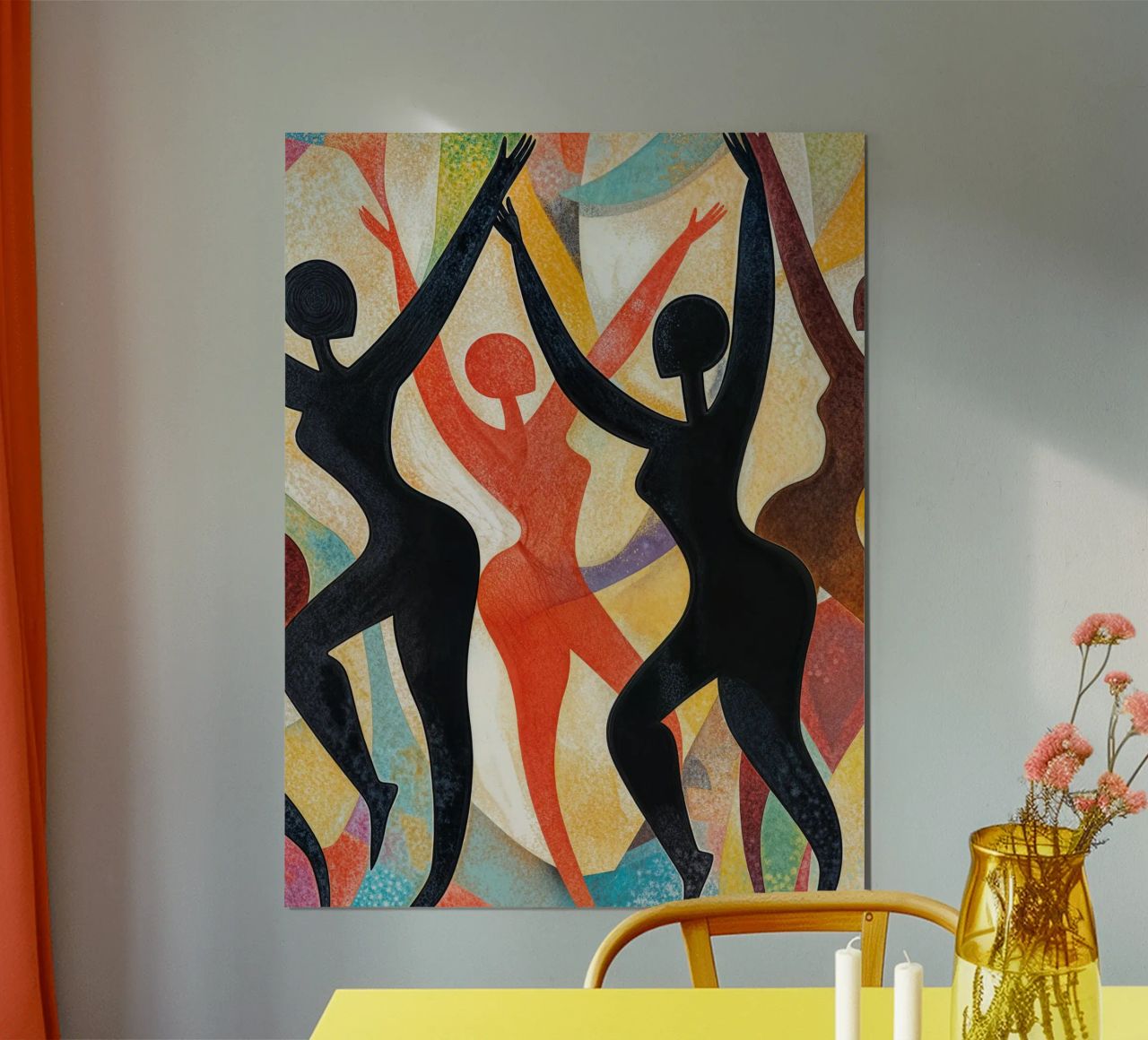 Abstract Nude Dancing Women poster by Autofocus