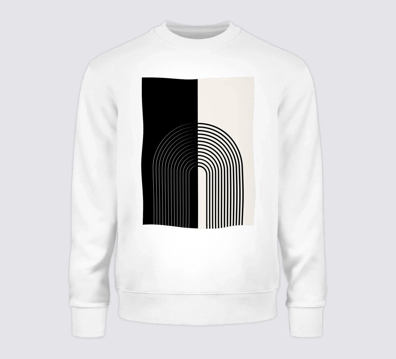 Art linéaire minimaliste - noir & blanc sweat de Whole©