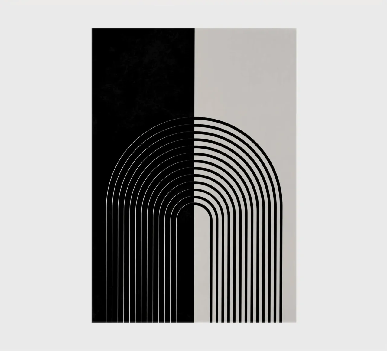 Minimalistische lijntekeningen - zwart-wit notitieboek van Whole©