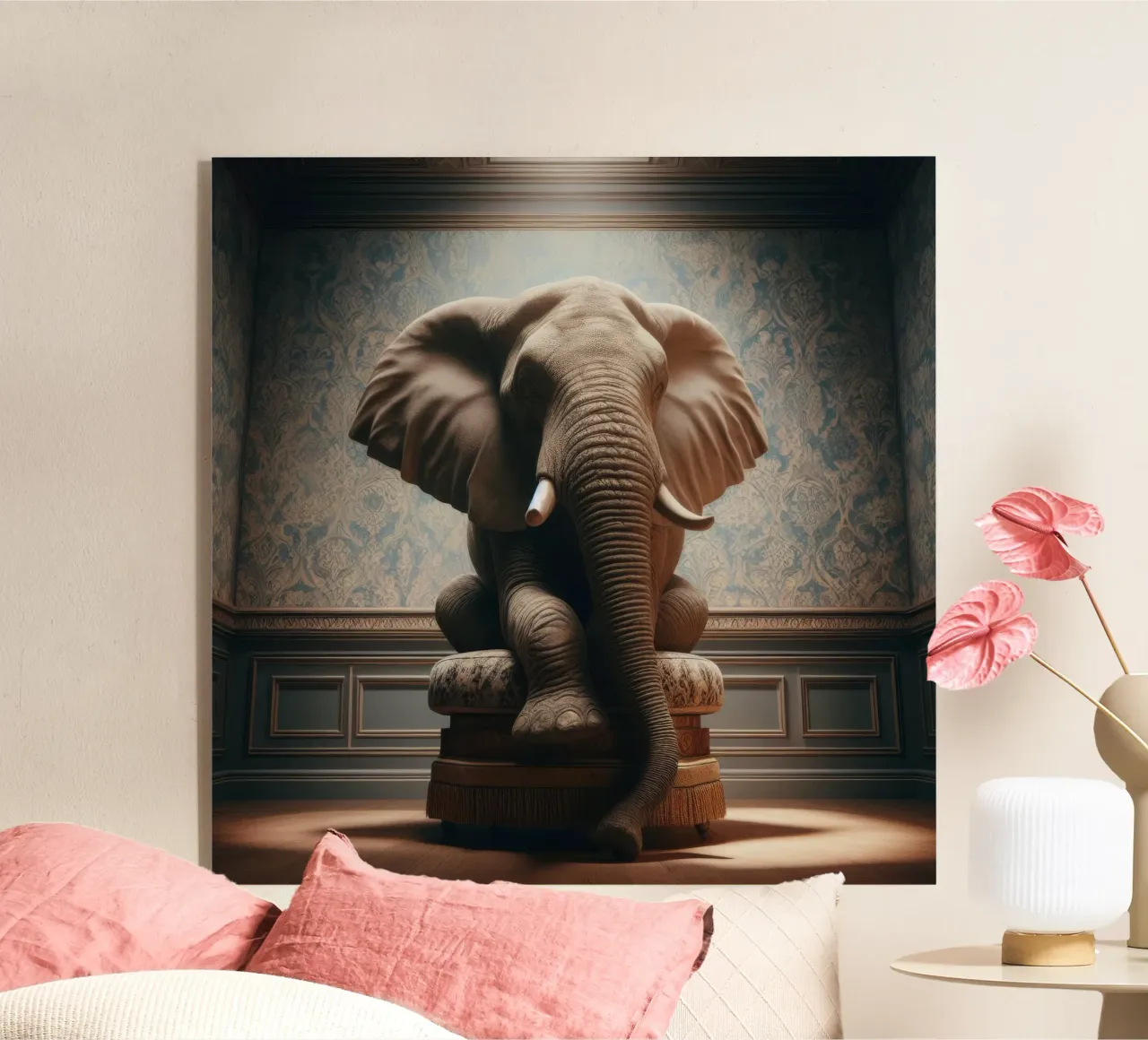 Elephant plexiglass da Animal Portraits