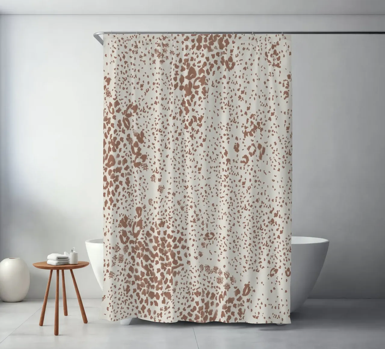Animal Print - Mocha Mousse tenda da doccia da anisillustration
