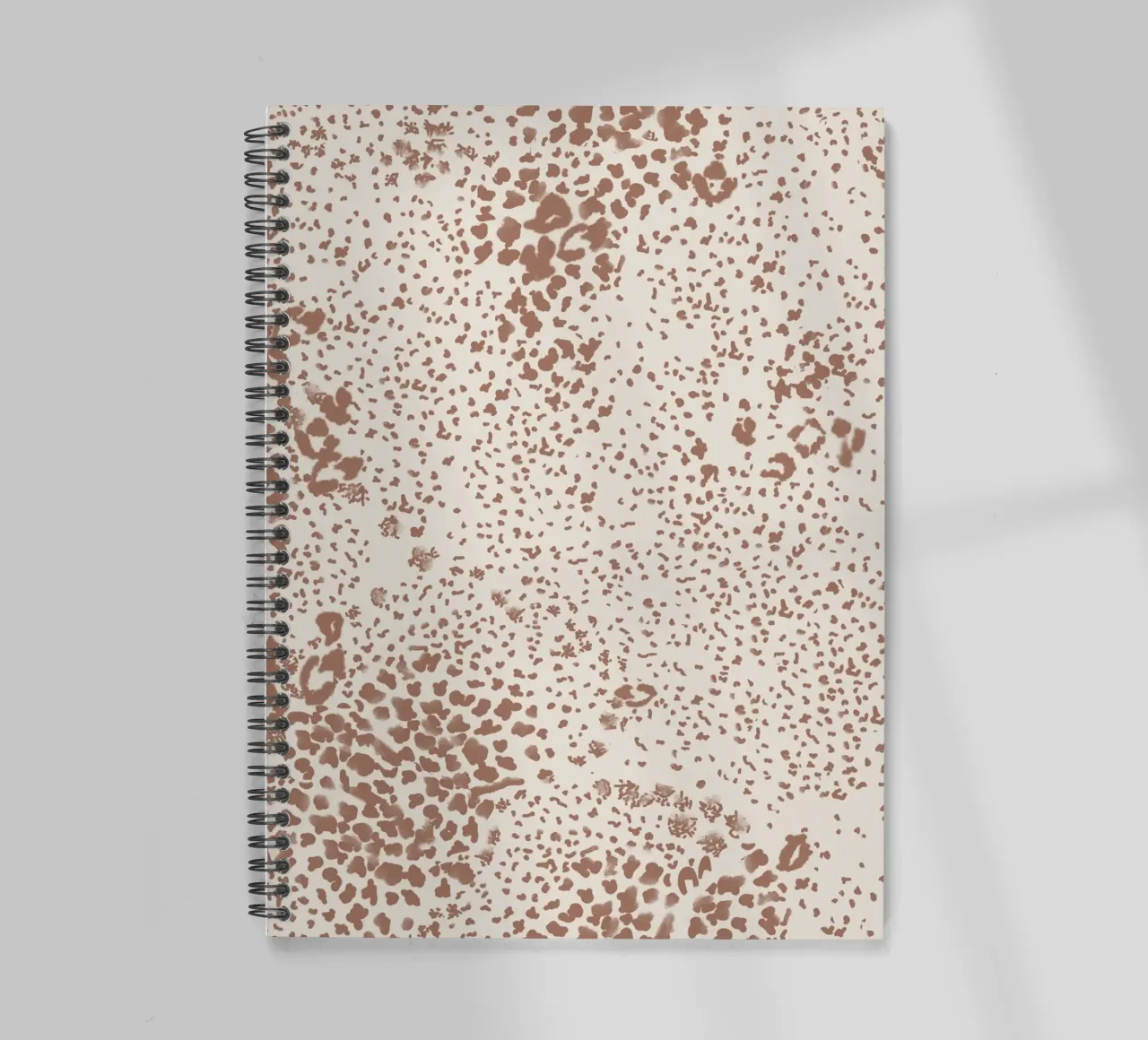 Animal Print - Mocha Mousse spiral notebook by anisillustration