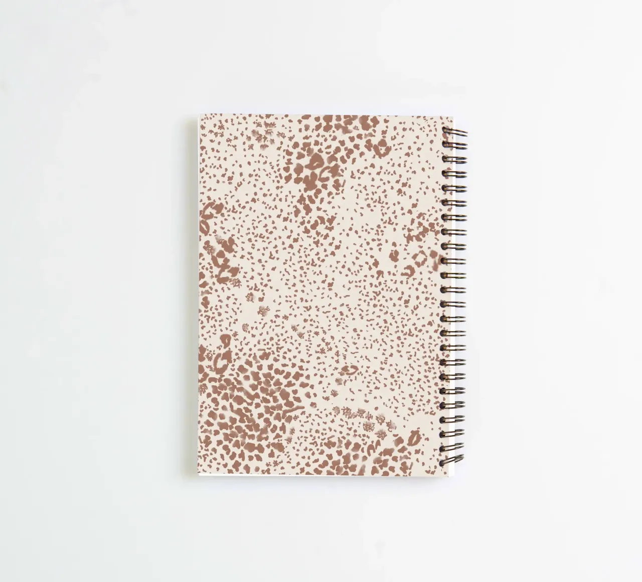 Animal Print - Mocha Mousse spiral notebook by anisillustration