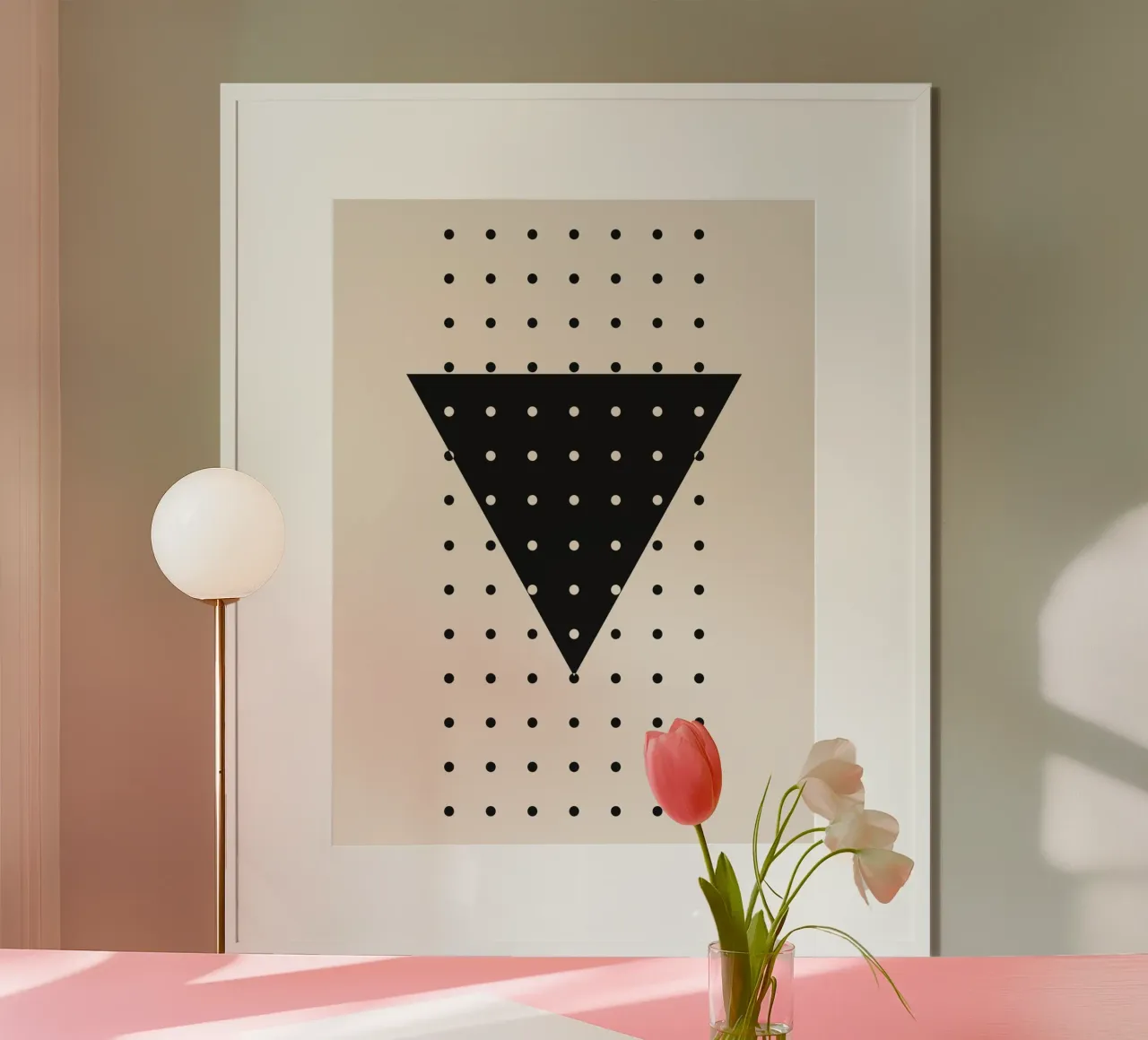 Dotted triangle - Geometric art hahnemühle by Whole©