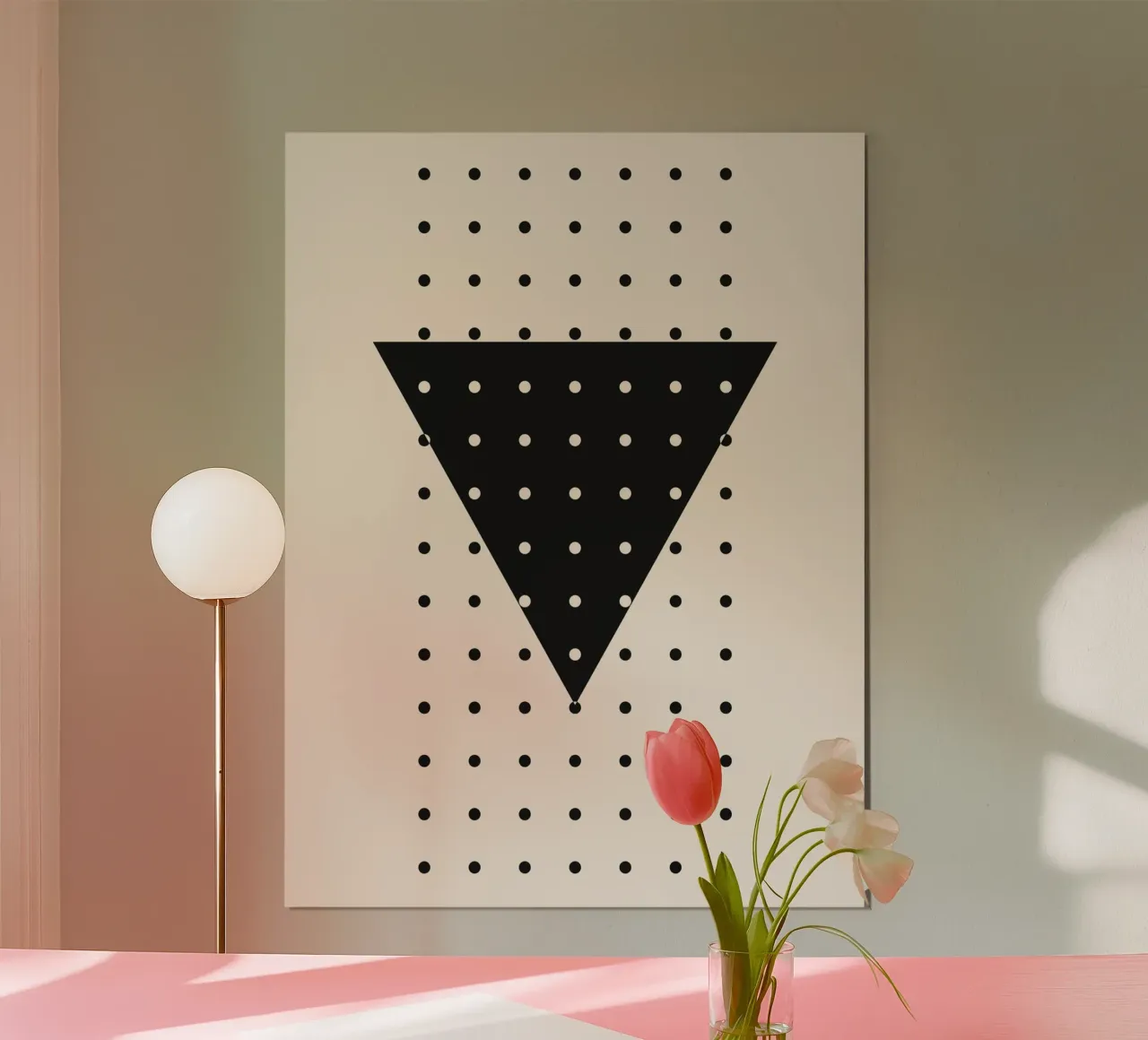 Dotted triangle - Geometric art hahnemühle by Whole©