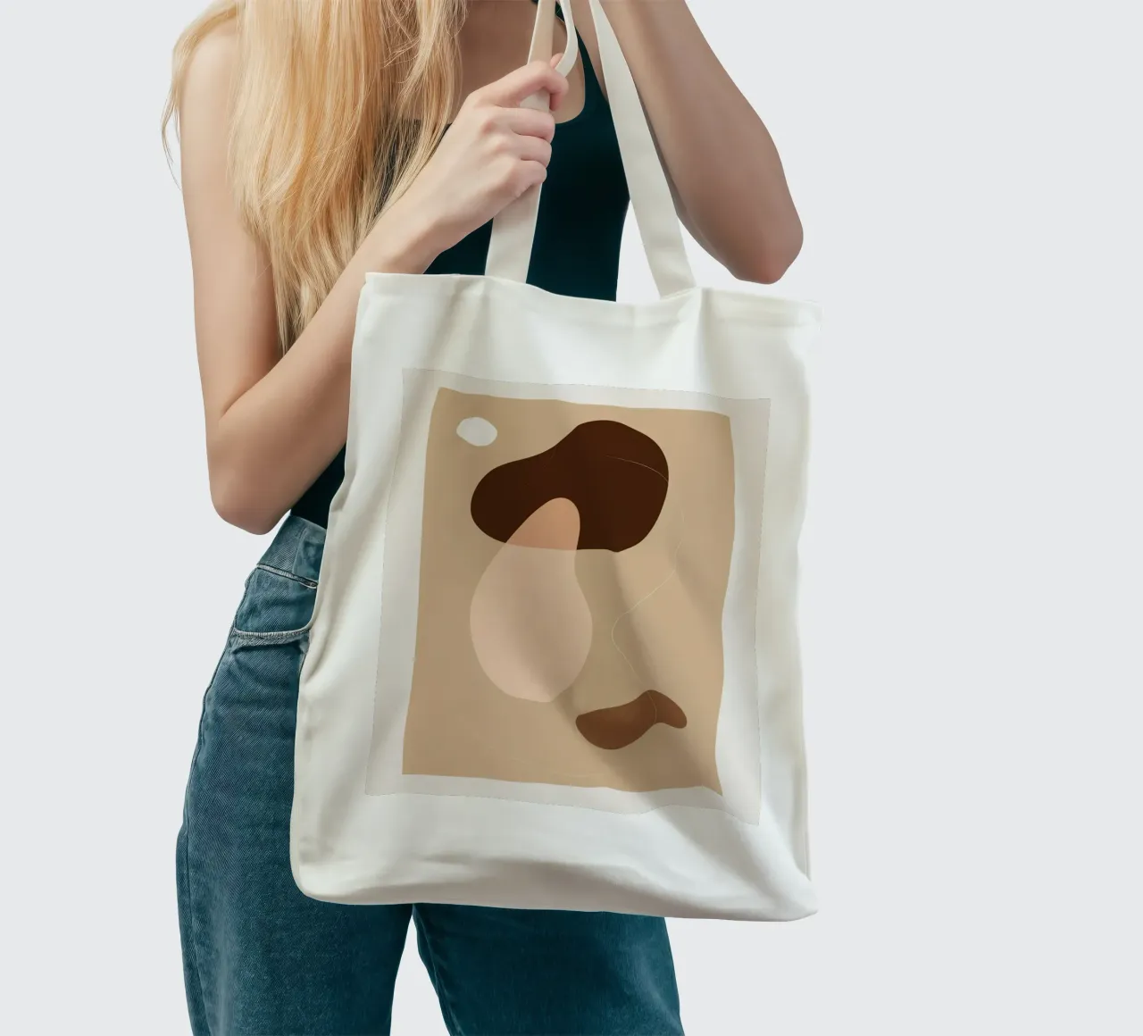 Organische Formen – Boho Chic Jutebeutel von Whole©