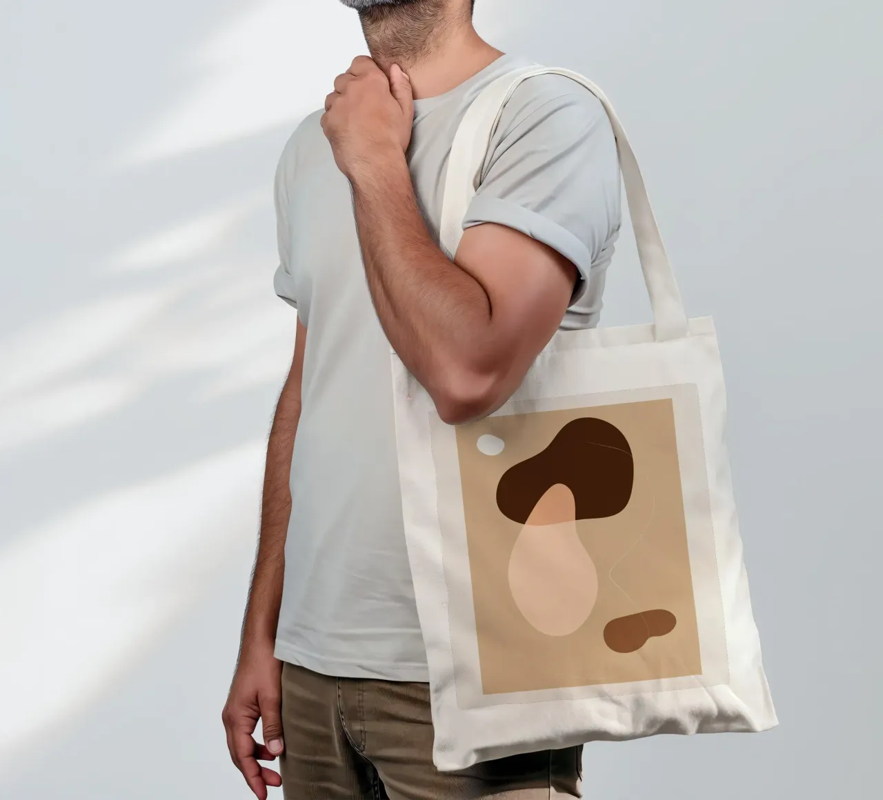 Organische Formen – Boho Chic Jutebeutel von Whole©