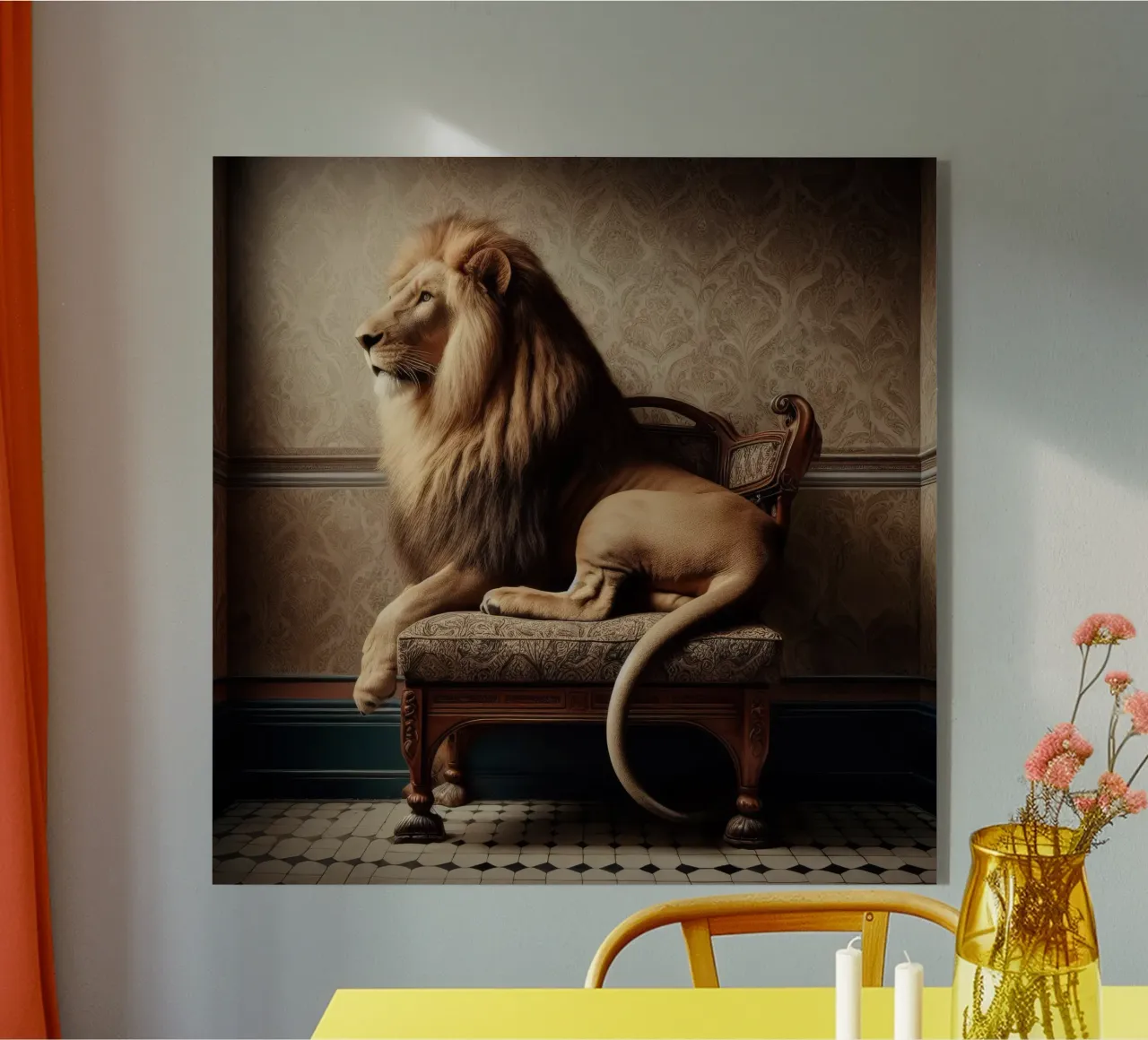 Lion plexiglass da Animal Portraits
