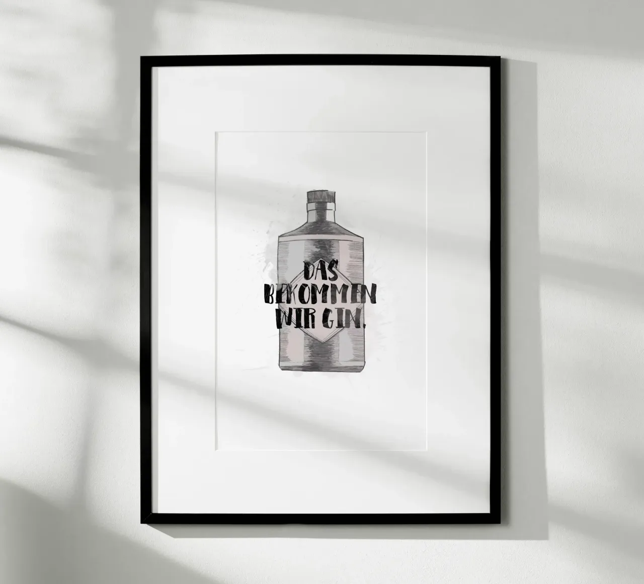 Gin poster con telaio in alluminio da KRUTH DESIGN