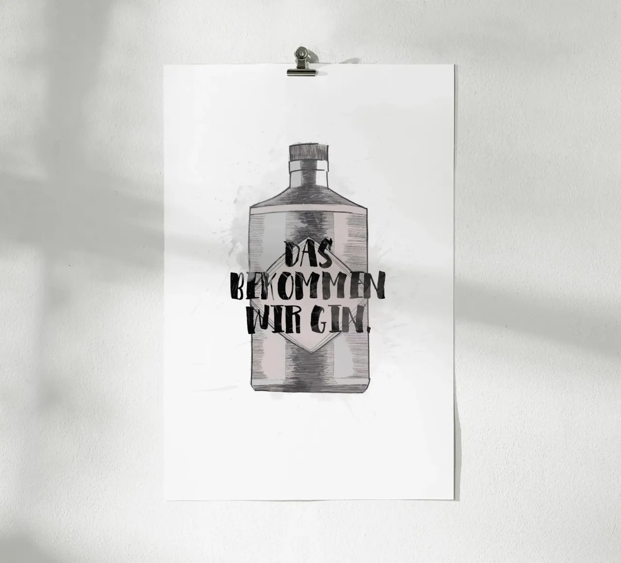 Gin poster con telaio in alluminio da KRUTH DESIGN