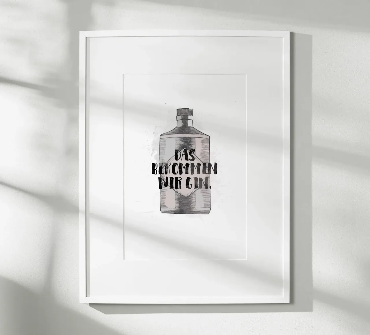 Gin poster con telaio in alluminio da KRUTH DESIGN