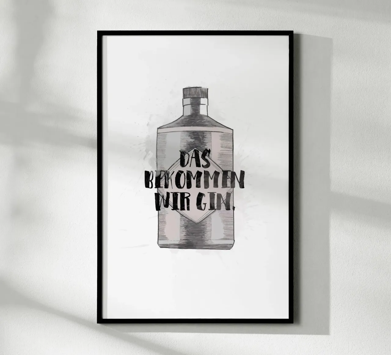 Gin poster con telaio in alluminio da KRUTH DESIGN