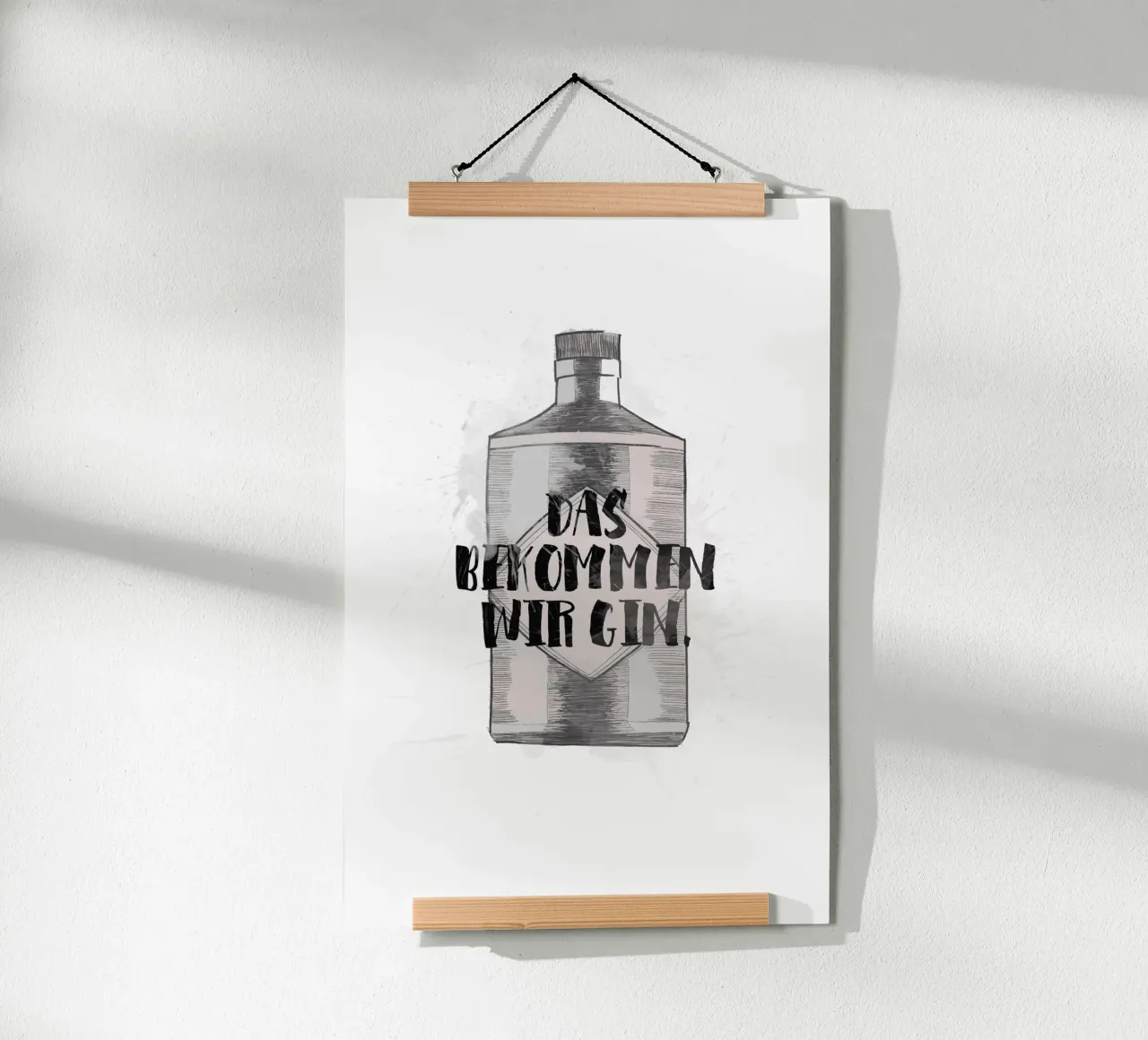 Gin poster con telaio in alluminio da KRUTH DESIGN