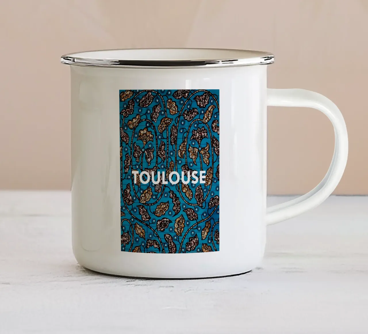 Toulouse tazza in smalto da Mathudace Créas