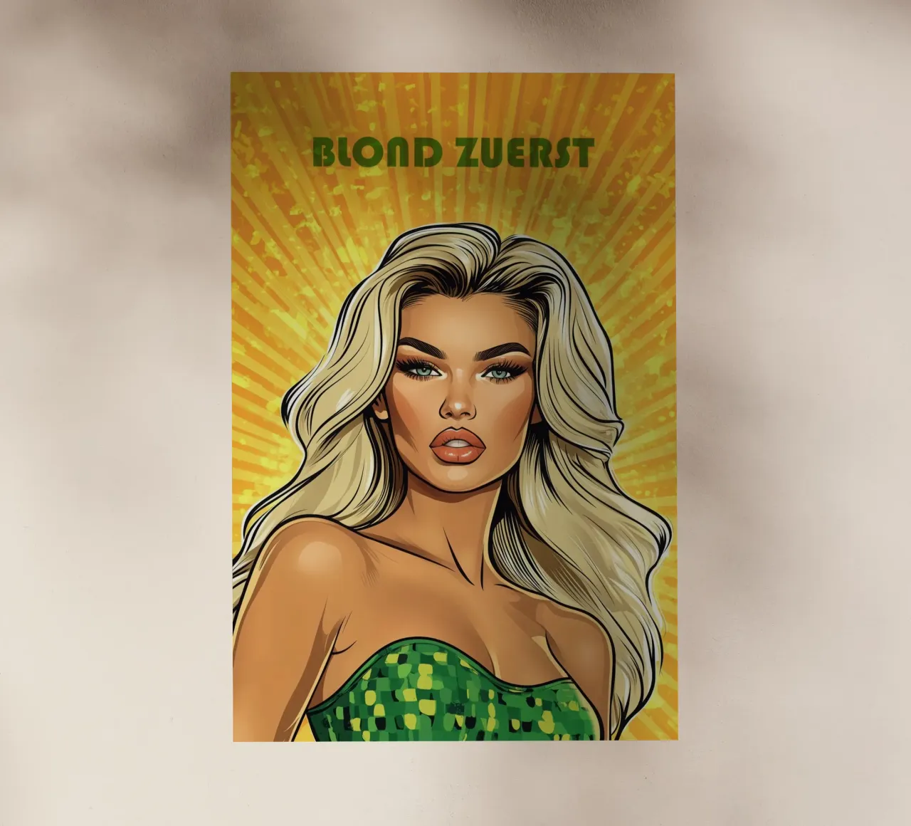 Blond Zuerst | Fumetto Pop Art pellicola backlit da Autofocus