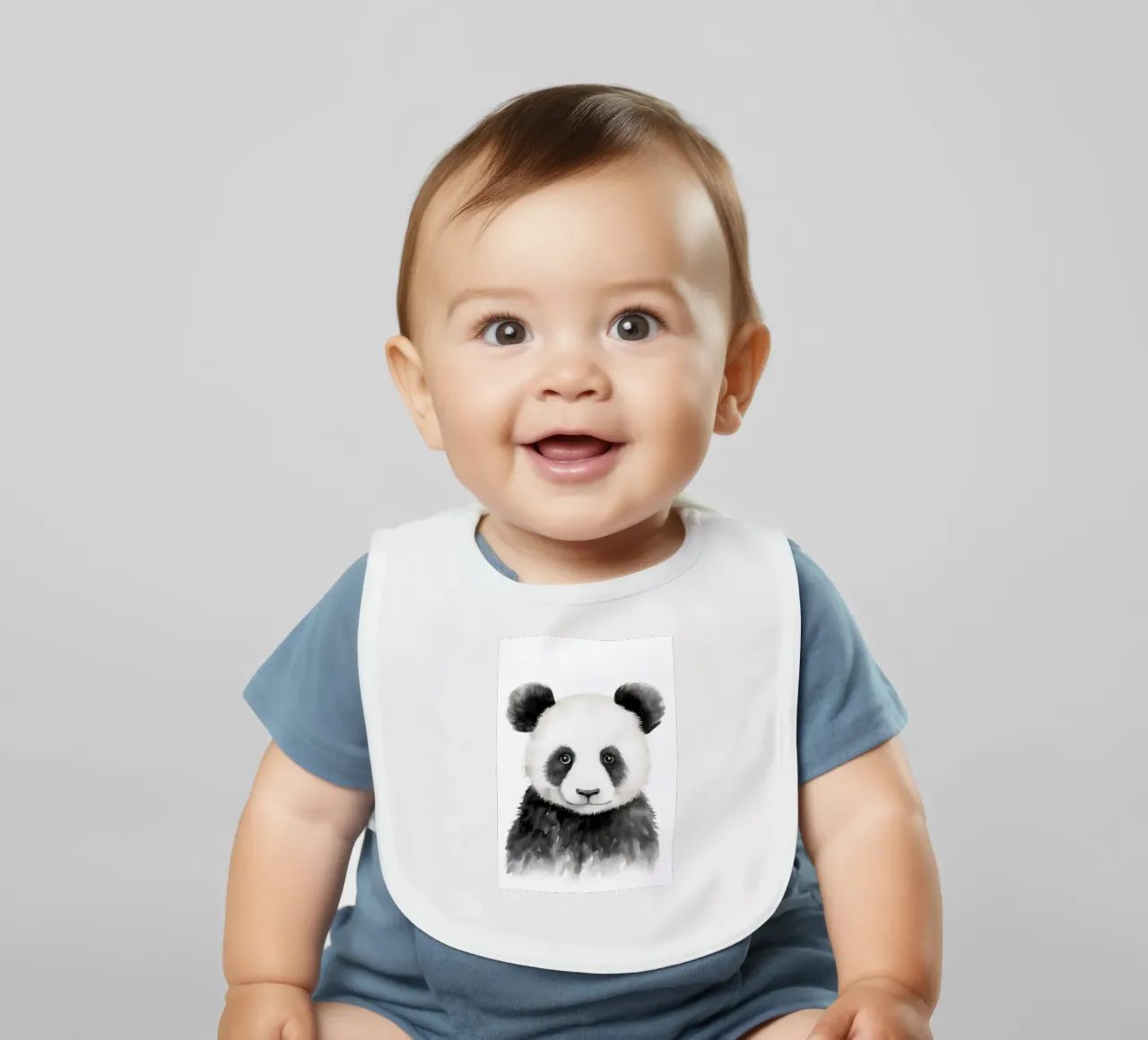 Panda bavaglino da IamHomeStudio